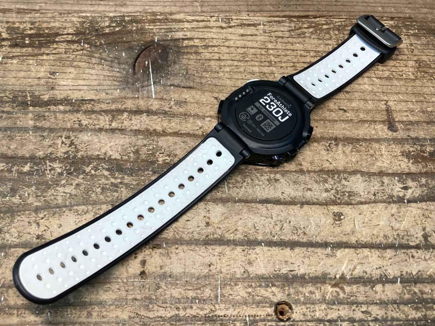 IL991 ガーミン GARMIN ForeAthlete 230J スポーツウォッチ 黒白 ANT+ Blutetooth