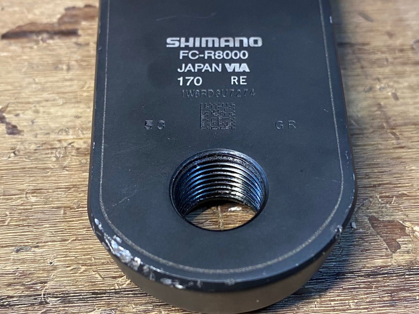 ID548 シマノ SHIMANO アルテグラ ULTEGRA FC-R8000 クランクセット 170mm 50/34T ※固定ボルト類欠品、リコール検品済み