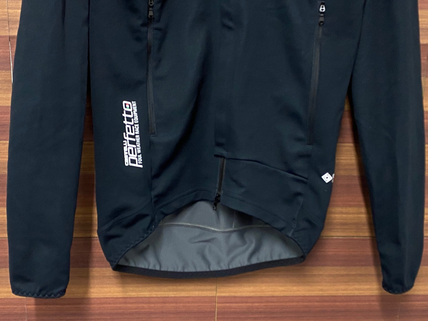 IT073 カステリ CASTELLI ROSSOCORSA perfetto 長袖 サイクルジャケット 黒 S GORE-TEX INFINIUM