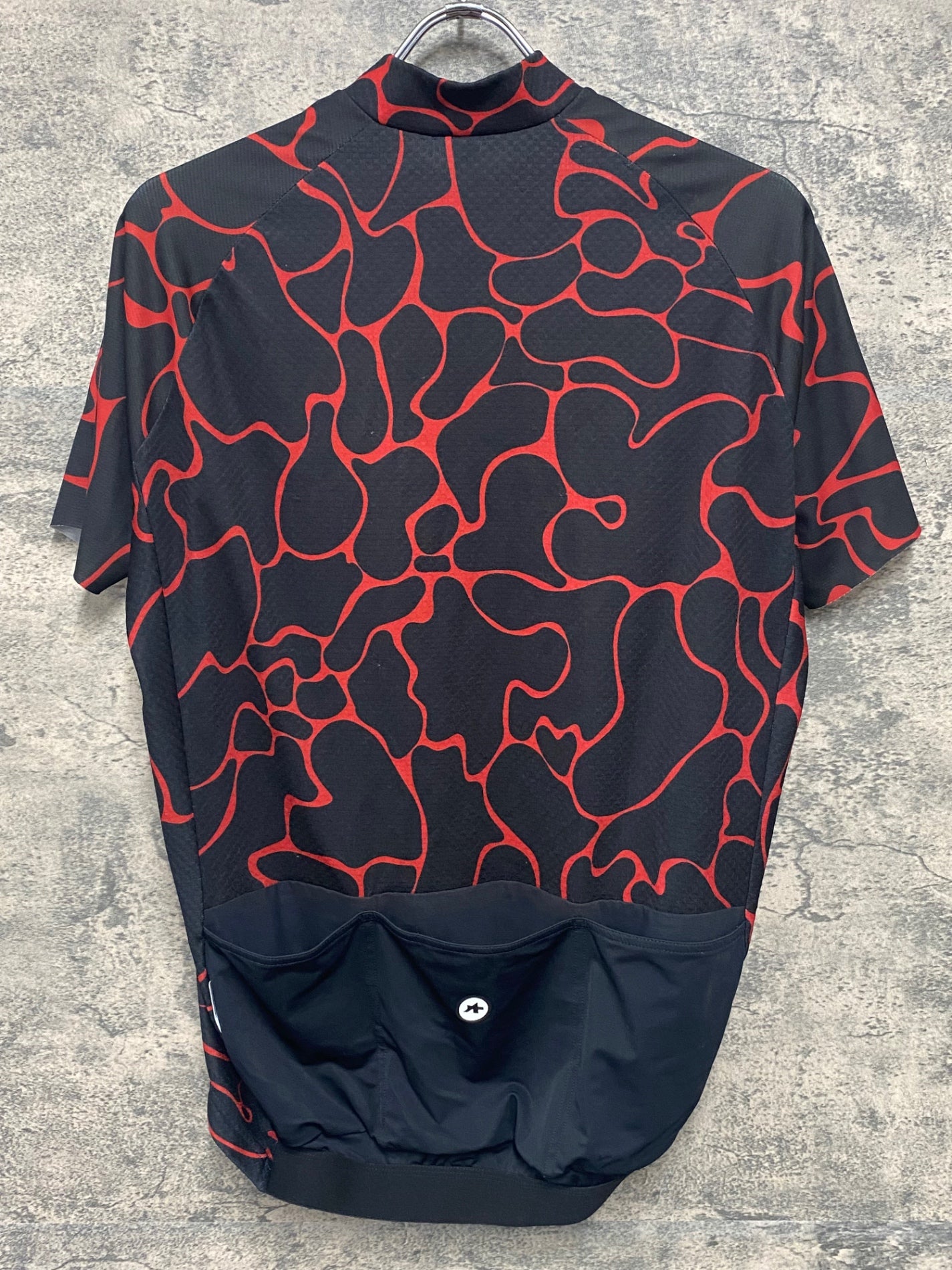 IY601 アソス ASSOS MILLE GT SUMMER SS JERSEY C2-VOGANSKI 半袖 サイクルジャージ 赤 黒 L