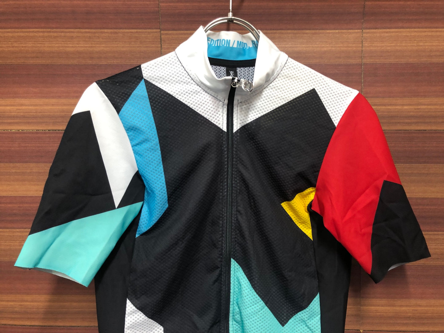 IQ705 アソス Assos LTD EDITION MOD. ROCK 半袖 サイクルジャージ 白 黒 総柄 S