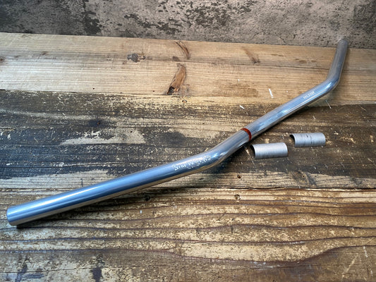 IS094 日東 NITTO Sim Works アルミハンドルバー フラット Φ22.2 720mm ※シム付属
