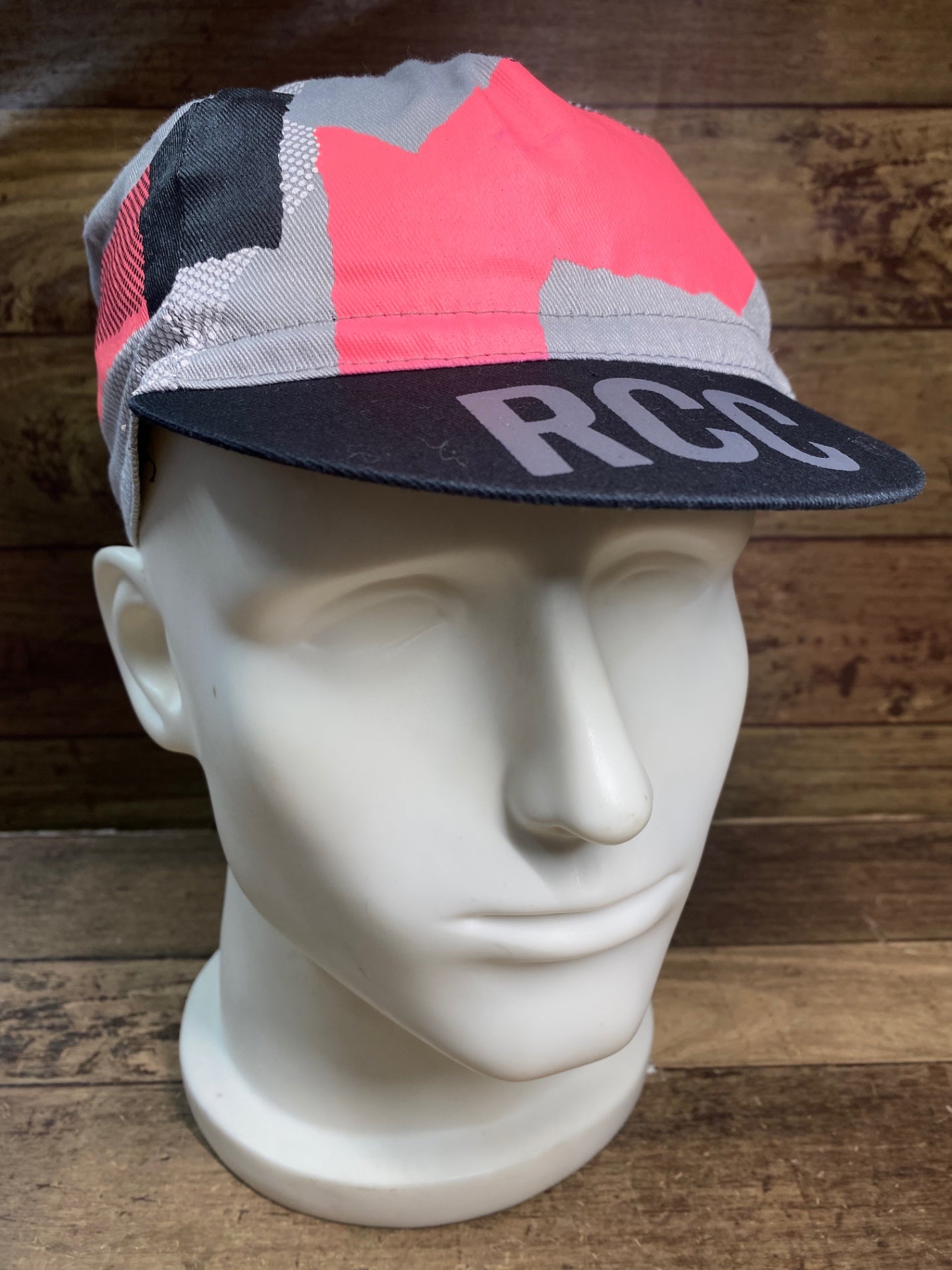 HW069 ラファ Rapha RCC CAP サイクルキャップ グレー ピンク ワンサイズ - ウエア