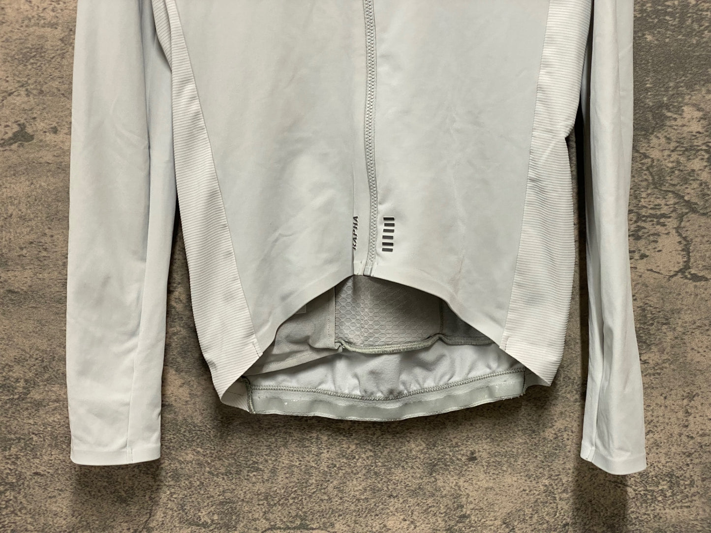 JB920 ラファ Rapha PRO TEAM LONG SLEEVE THERMAL JERSEY 長袖サイクルジャージ グレー S 裏起毛