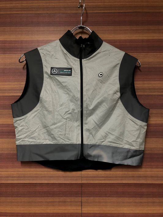 IL143 アソス Assos EMERGENCY VEST サイクルベスト グレー L ※リフレクター劣化