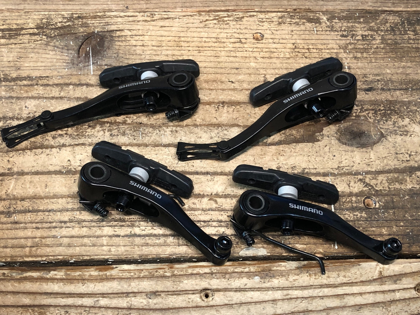 JB528 シマノ SHIMANO BR-R353 Vブレーキ 黒 前後セット