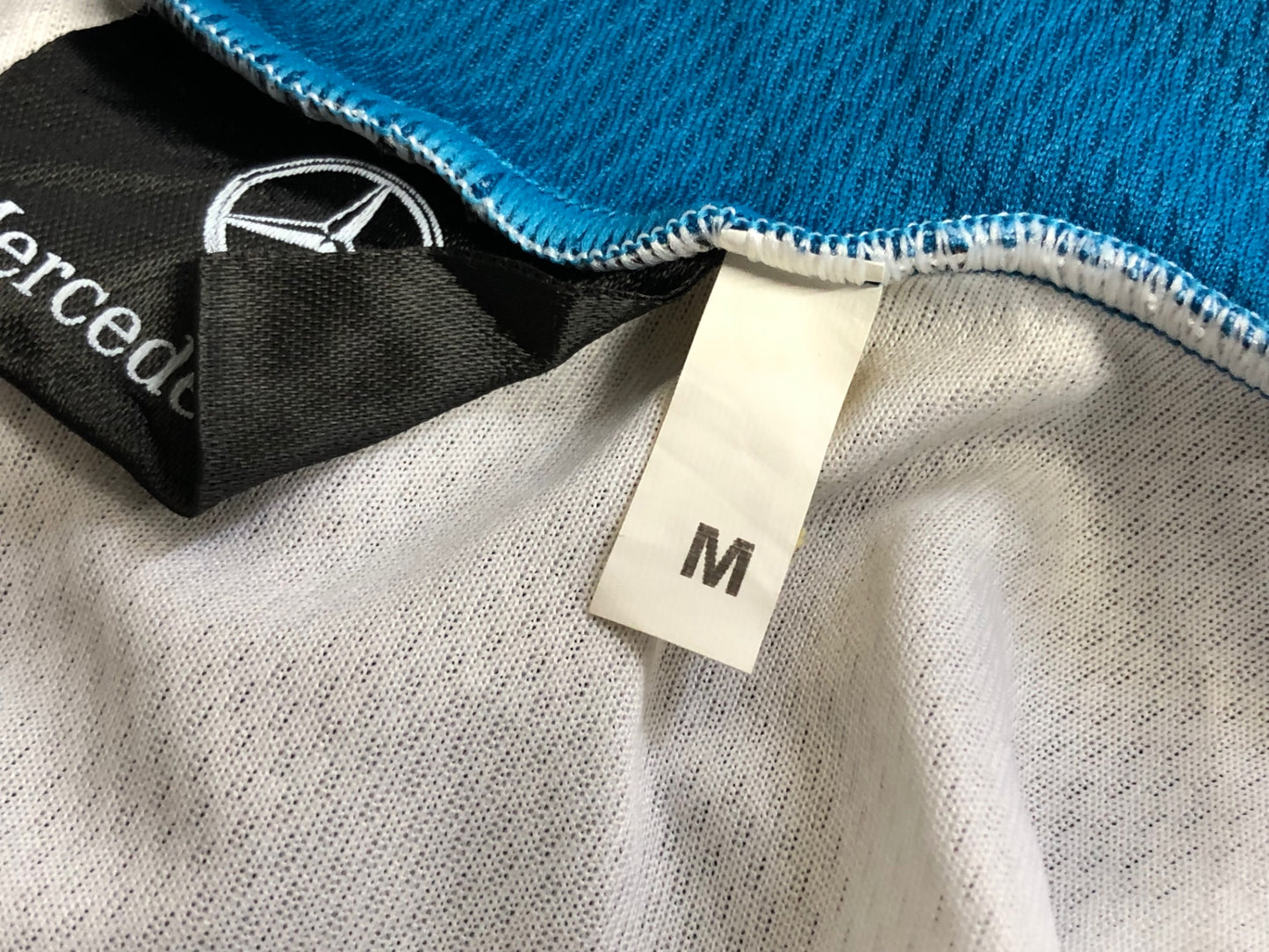 IX739 メルセデスベンツ Mercedes-Benz 半袖 サイクルジャージ 黒 白 青 M