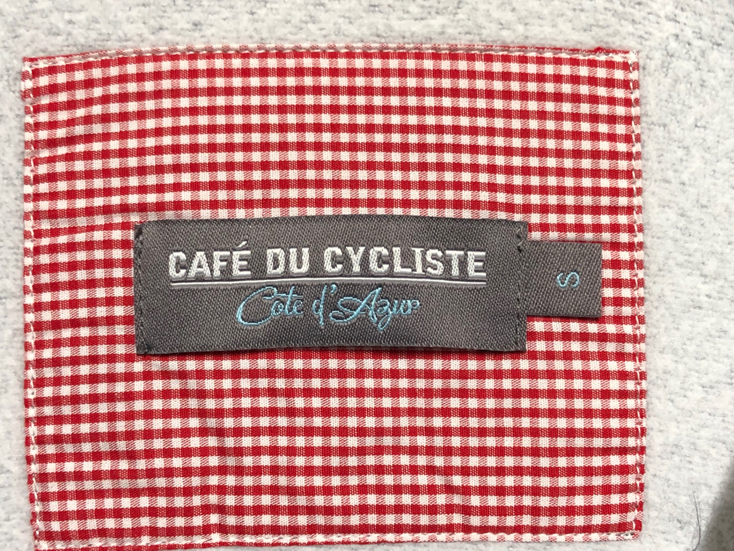 IO710 カフェドシクリステ CAFE DU CYCLISTE Heidi Man 長袖 サイクルジャージ 黒 グレー S 裏起毛