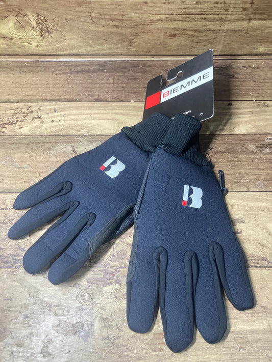 HO872 ビエンメ BIEMME 16AW NEOPRENE GLOVE サイクルグローブ BLACK 黒 XL