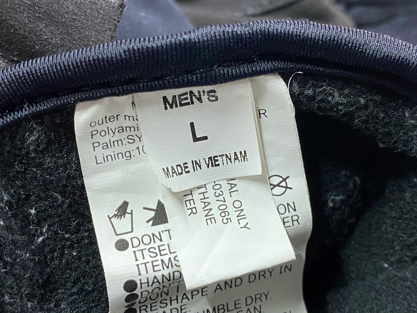 IT241 シマノ SHIMANO 長指 グローブ 黒 青 L 裏起毛 GORE-TEX INFINIUM