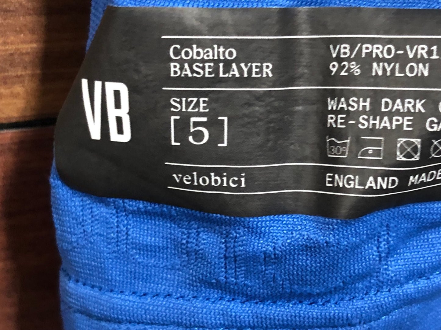 IO524 ヴェロビチ velobici COBALTO BASE LAYER ベースレイヤー インナー ノースリーブ 青 5