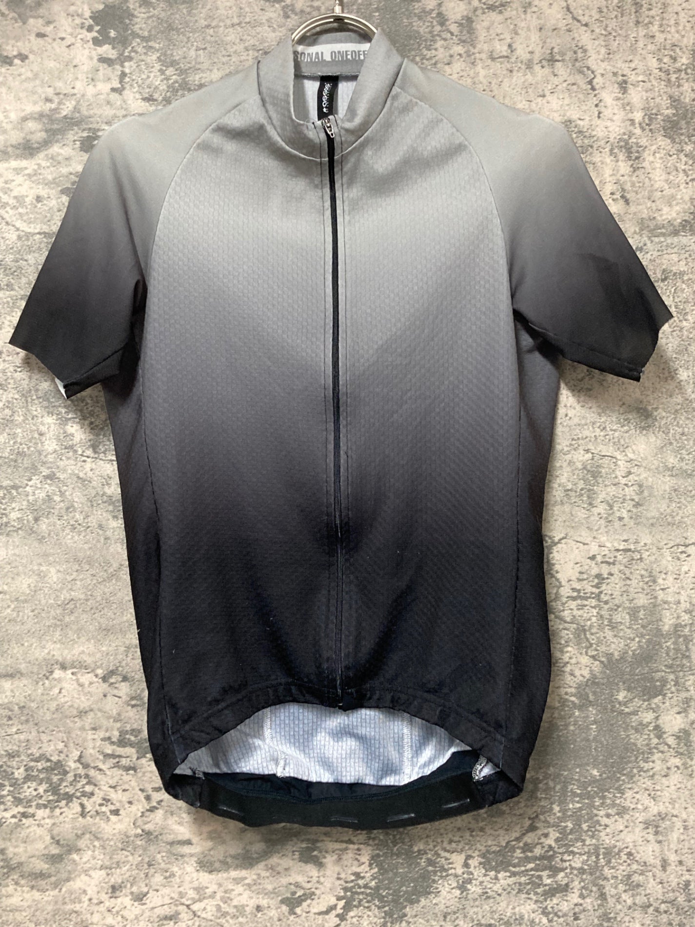 IX048 アソス assos FASTLANE GT 半袖サイクルジャージ 白黒 XS ※ほつれ、擦れ