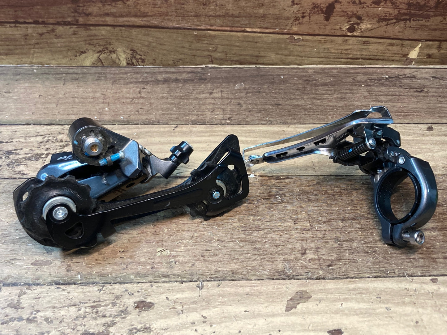 IH264 シマノ SHIMANO クラリス Claris FD-R2000 RD-R2000 フロント リアディレイラー セット Φ34.9 GS ※Φ31.8用シム付属