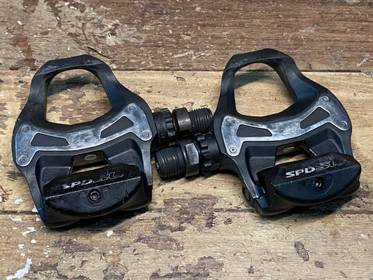 IJ027 シマノ SHIMANO PD-R550 ビンディングペダル SPD-SL シャフト回転スムース