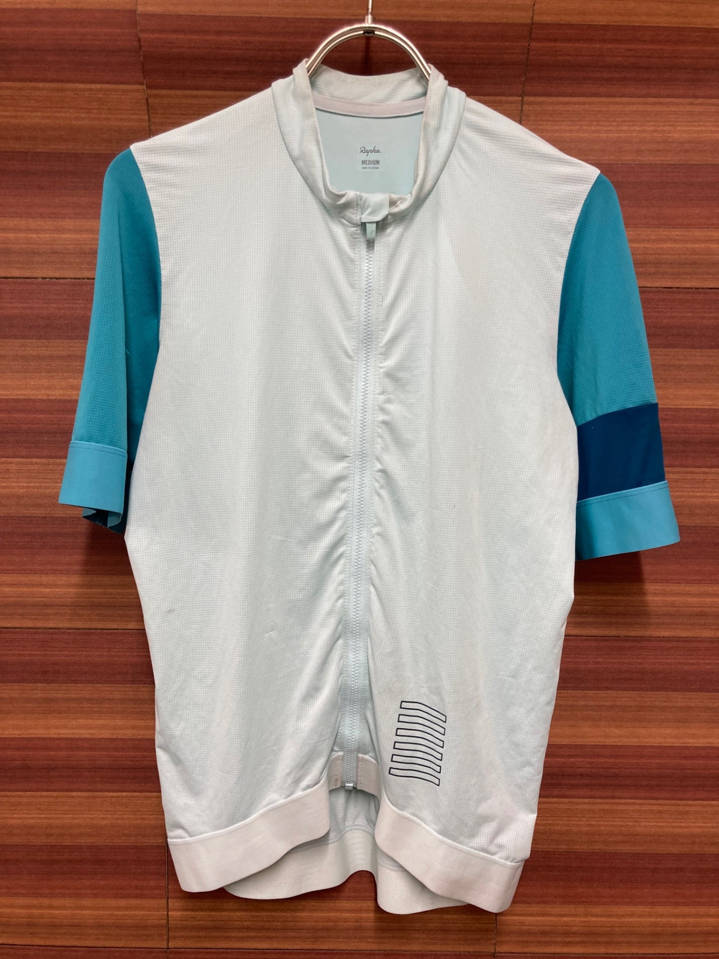 IW245 ラファ Rapha PRO TEAM TRAINING JERSEY 半袖 サイクルジャージ 水色 M