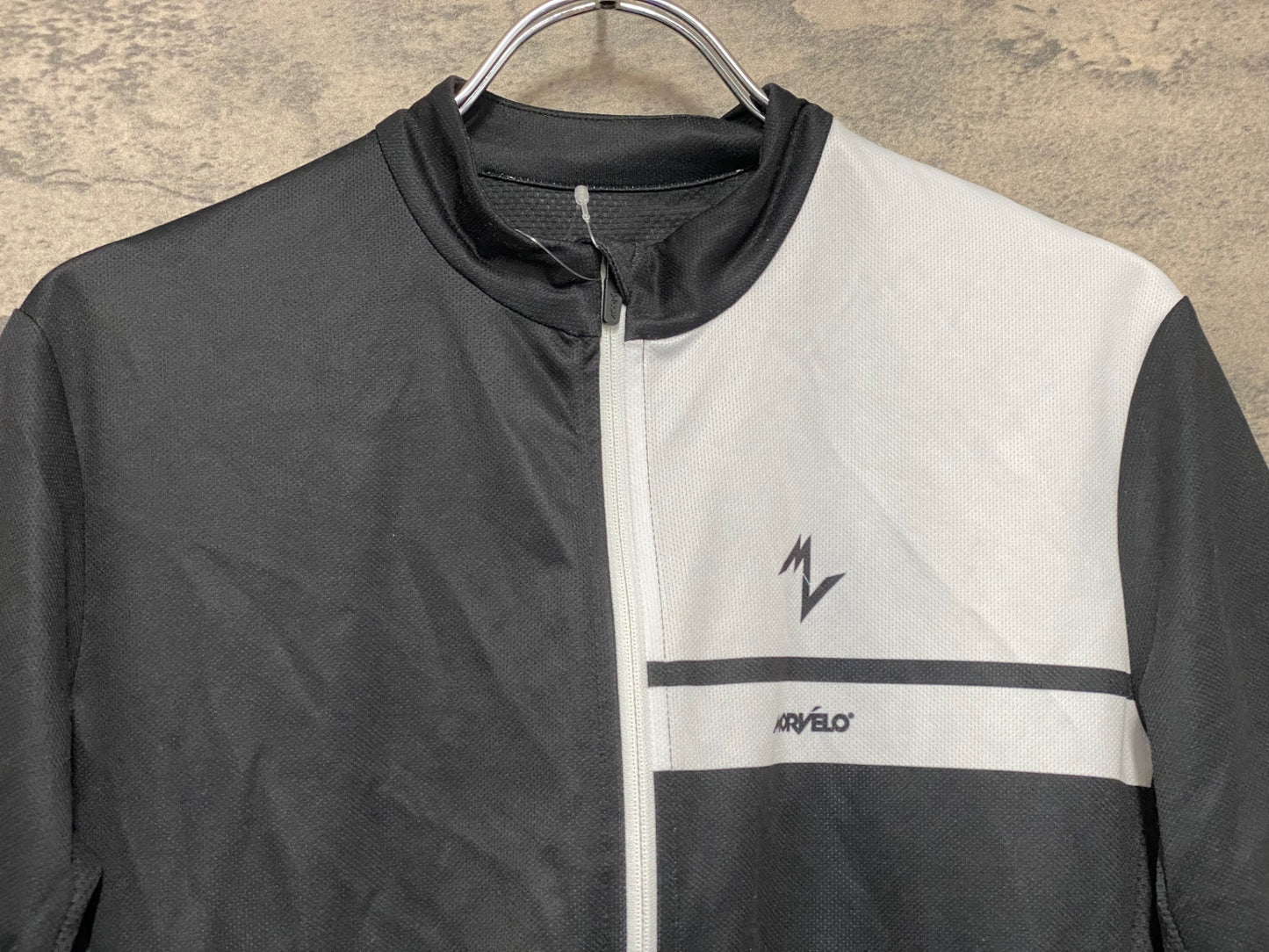 JB586 モルベロ MORVELO 半袖 サイクルジャージ 黒 白 S