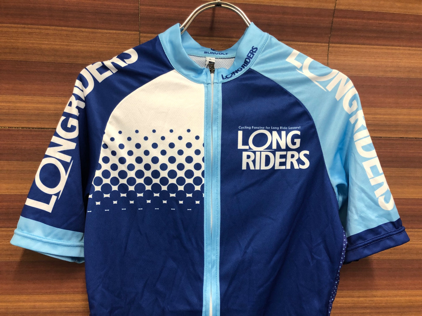 IS975 サンボルト SUNVOLT 半袖 サイクルジャージ 青 水色 L