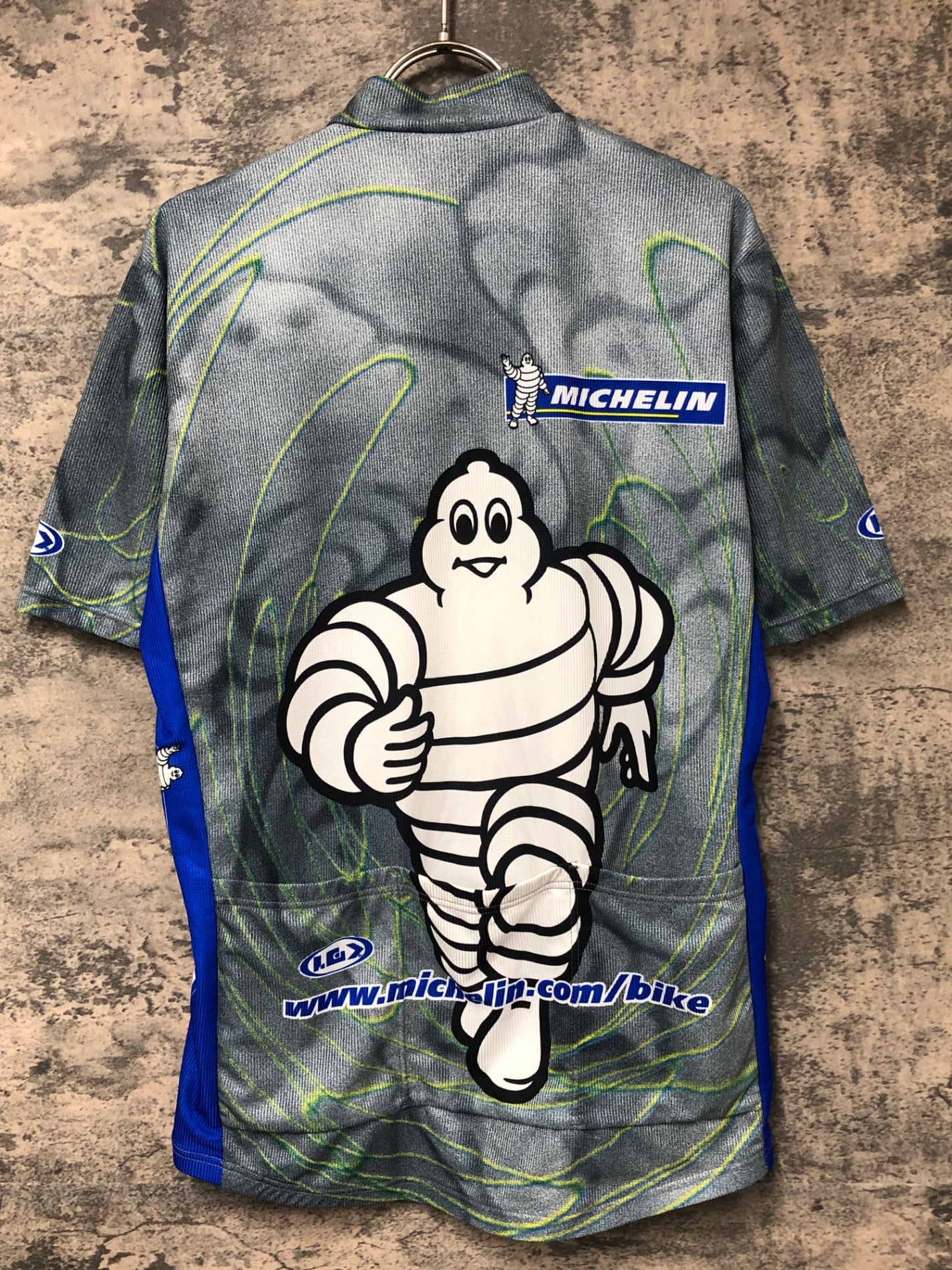 JC890 ルイガノ LOUIS GARNEAU 半袖 サイクルジャージ グレー L38