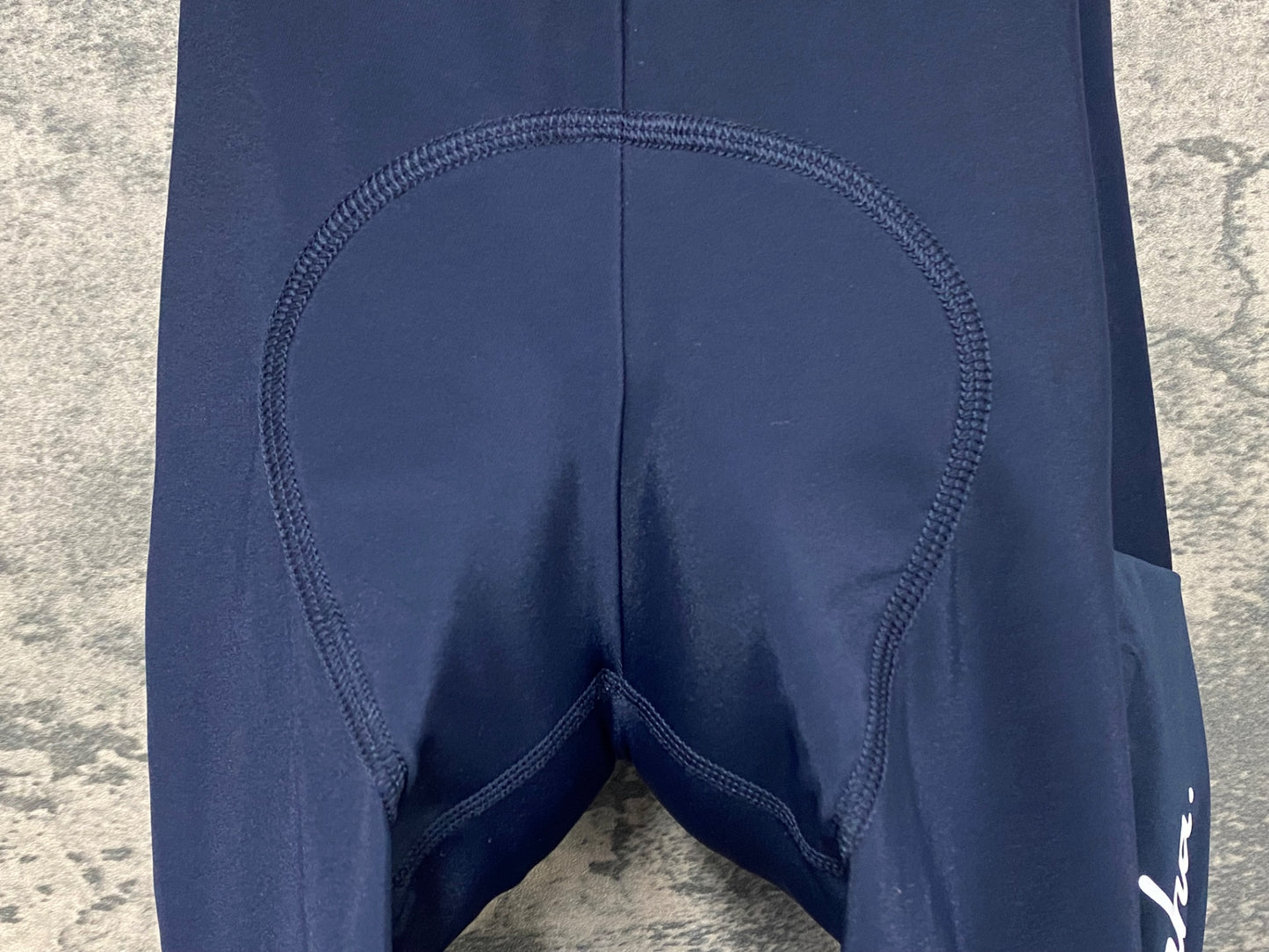 JB469 ラファ Rapha CARGO WINTER TIGHTS WITH PAD ビブタイツ 紺 M 裏起毛