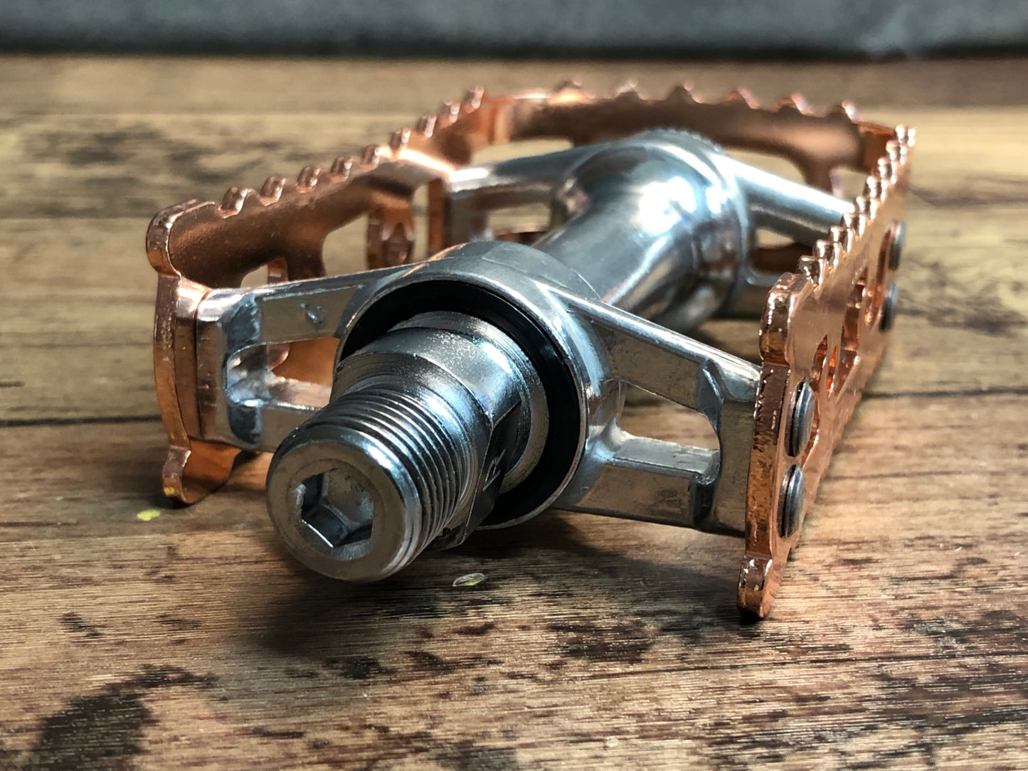 IQ622 三ヶ島 MKS BM-7 フラットペダル コッパー 未使用品