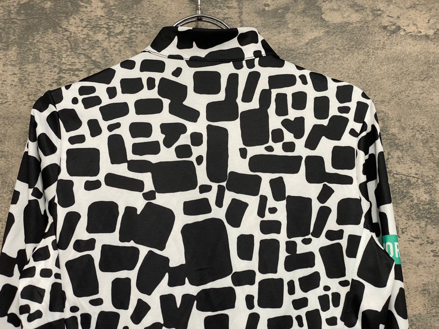 JA642 モーヴェロ MORVELO 長袖 サイクルジャージ 白 黒  S