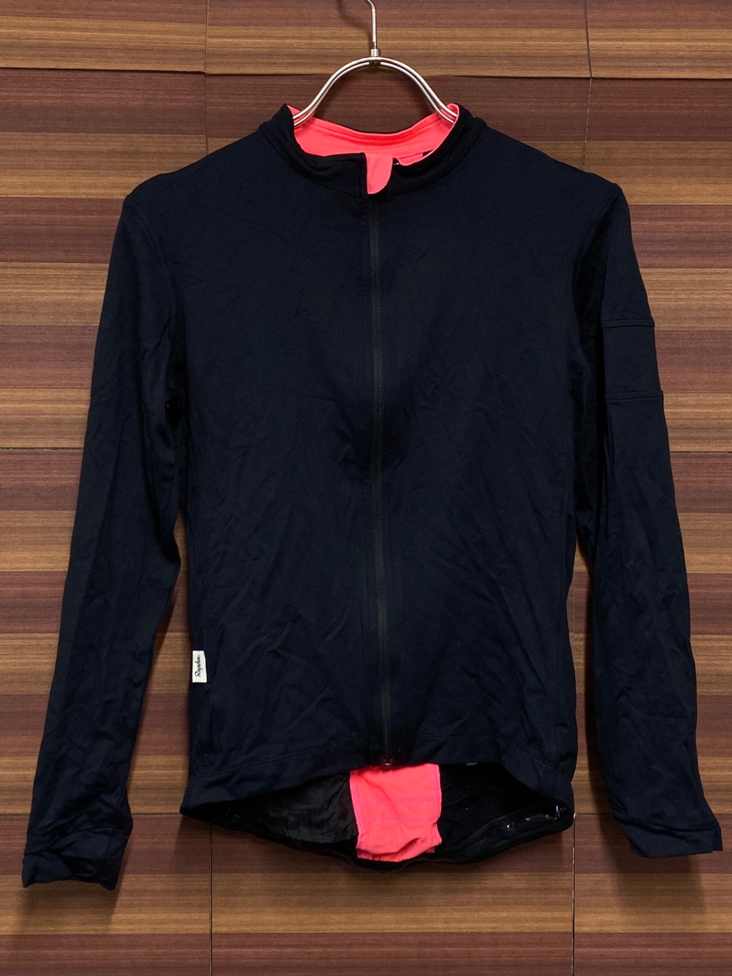 IR469 ラファ Rapha LONG SLEEVE SOUPLESSE JERSEY 長袖 サイクルジャージ 紺 ピンク S