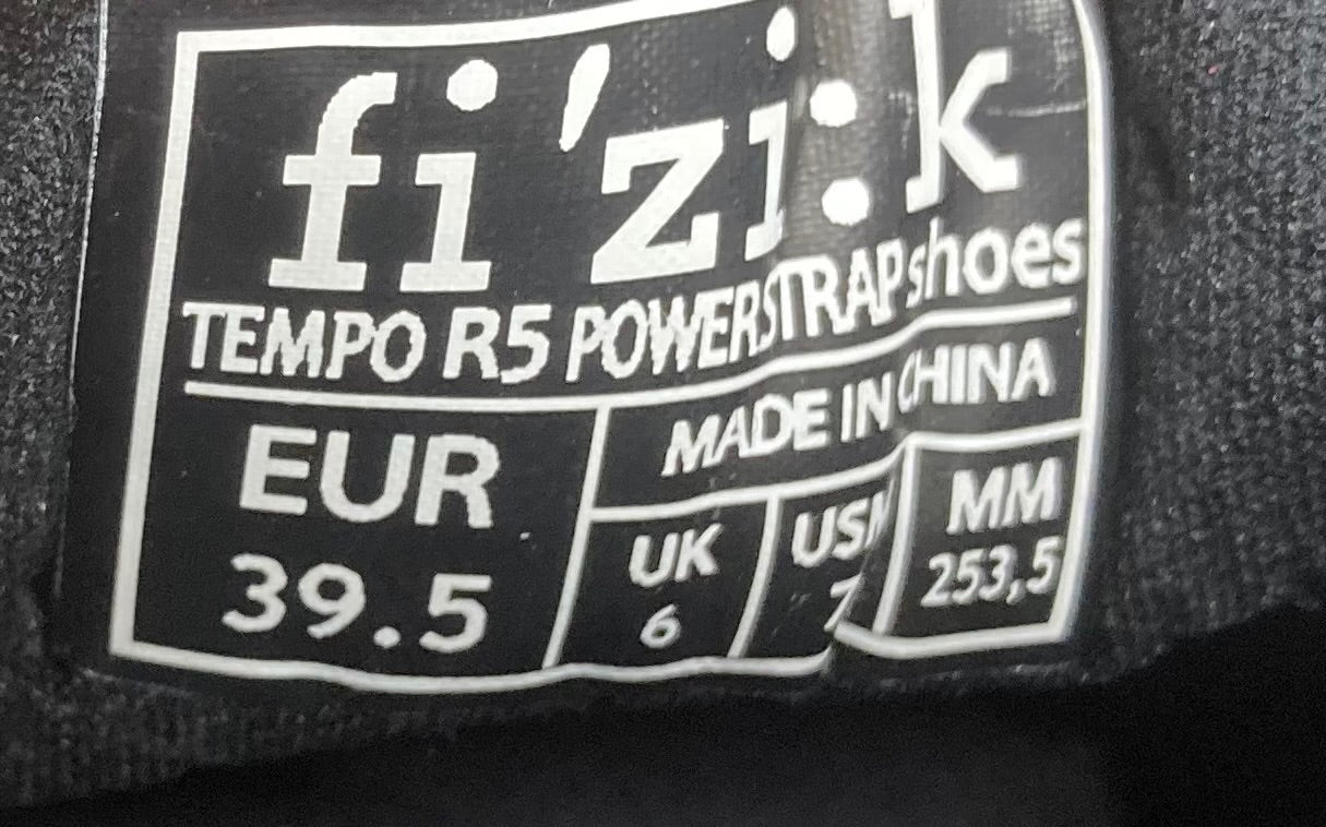 IF216 フィジーク fizik テンポ パワーストラップ TEMPO R5 POWERSTRAP ビンディングシューズ EU39.5 青