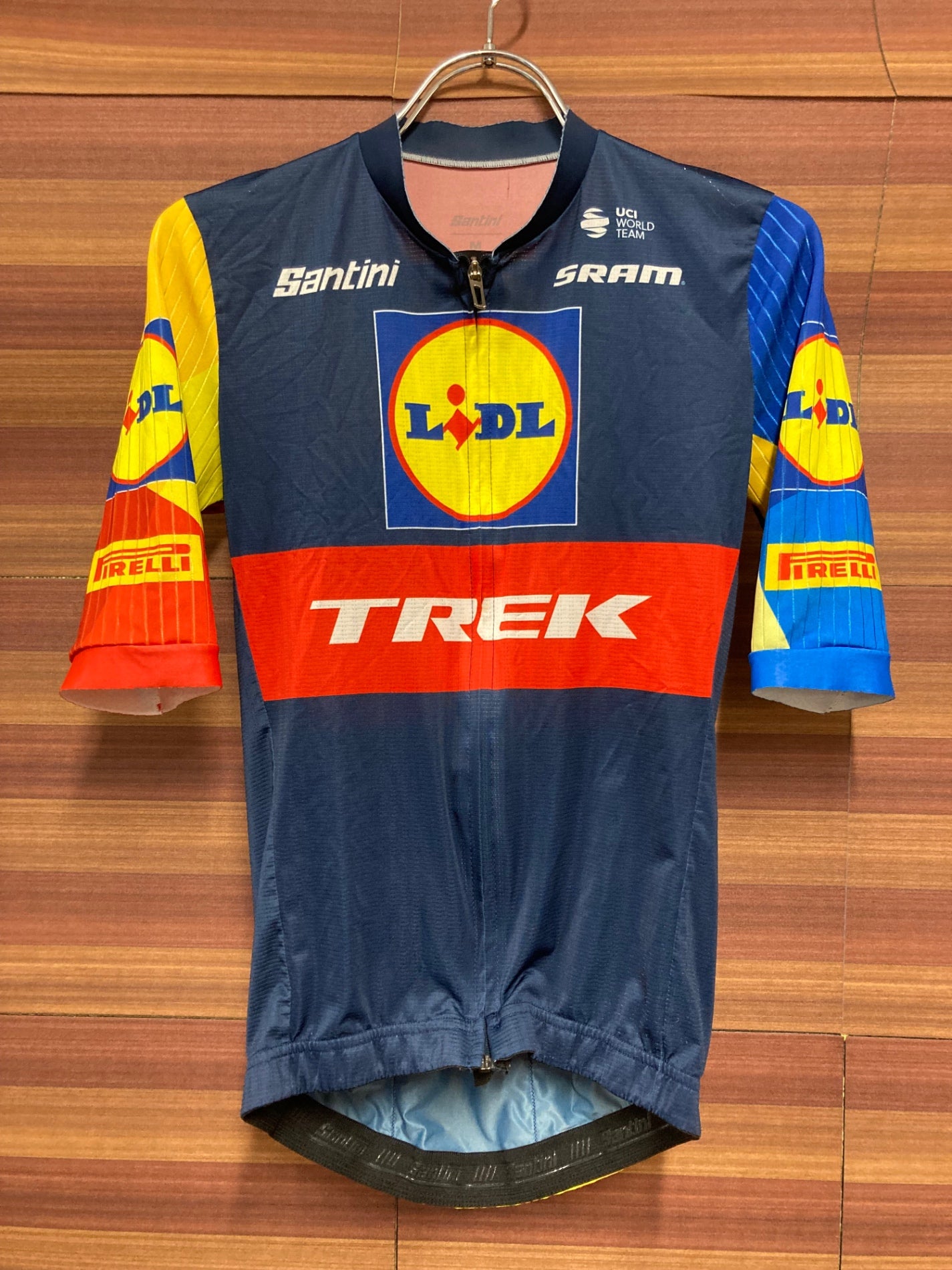 IS688 サンティーニ Santini リドル トレック LiDL TREK 半袖 サイクルジャージ M