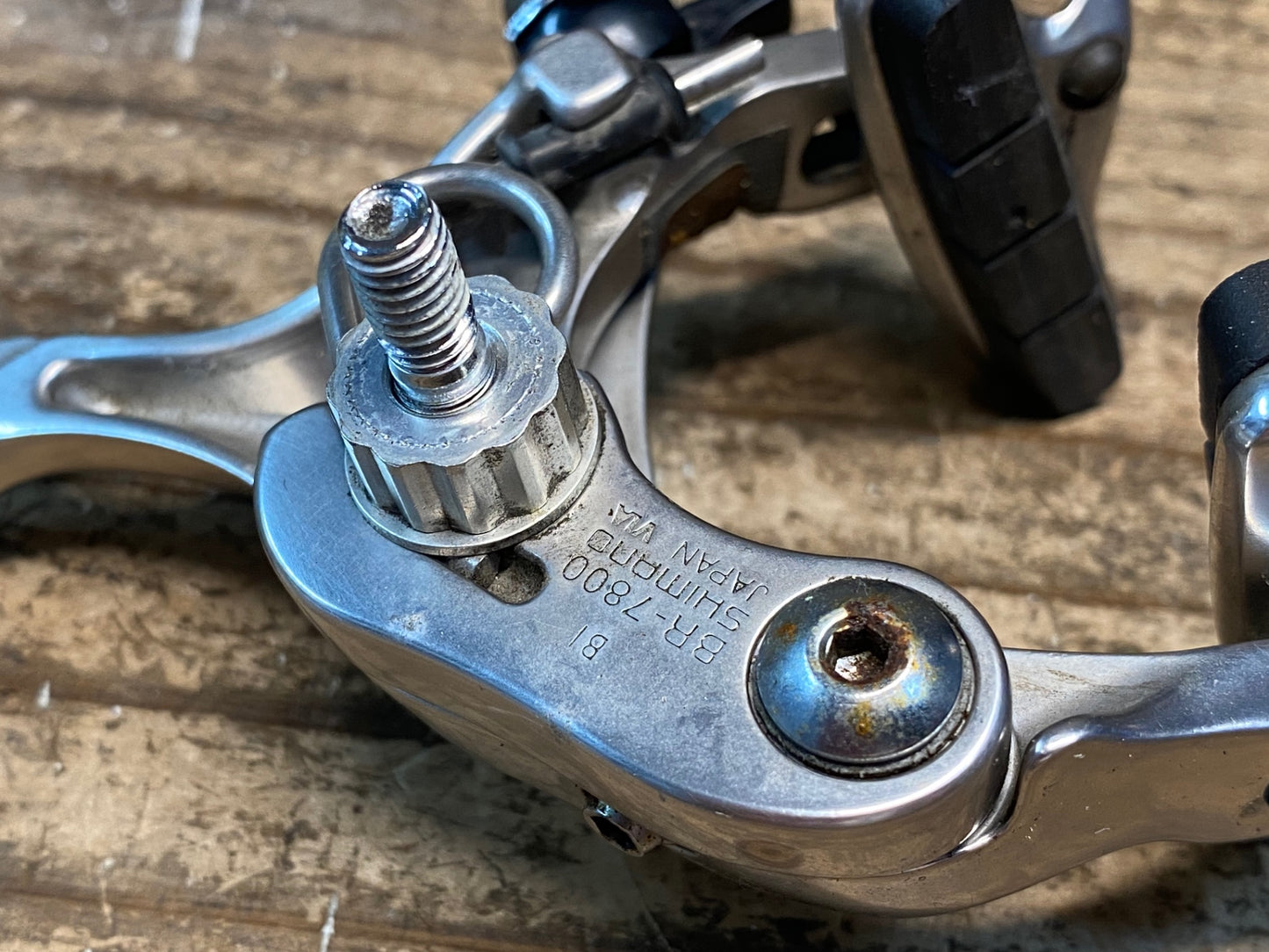 IV473 シマノ SHIMANO デュラエース DURA-ACE BR-7800 キャリパーブレーキ 前後セット ※固定ナット欠品