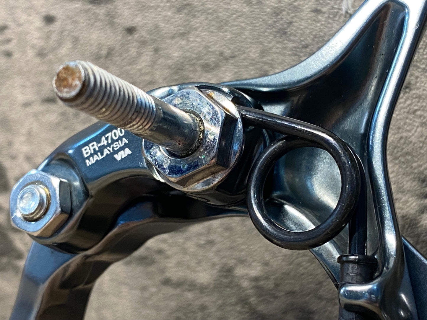 JD606 シマノ SHIMANO ティアグラ Tiagra BR-4700 キャリパーブレーキ セット ※枕頭ナット欠品, シュー非純正