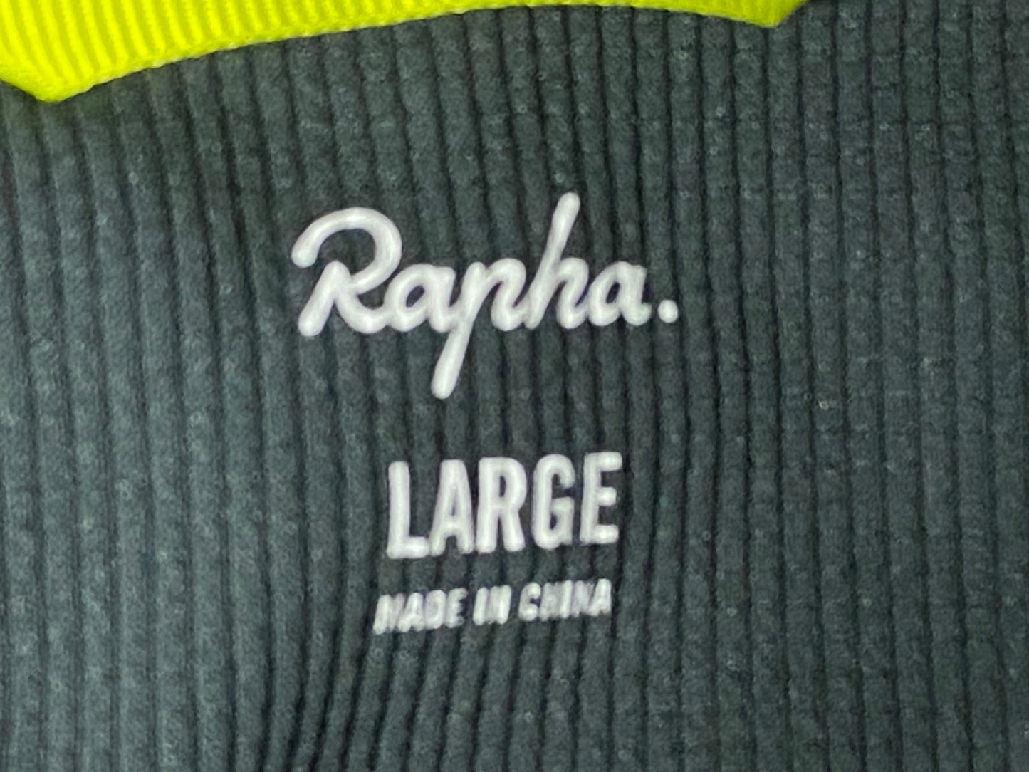 IN857 ラファ Rapha MEN'S LIGHTWEIGHT BREVET JERSEY 半袖 サイクルジャージ グレー 黄緑 L