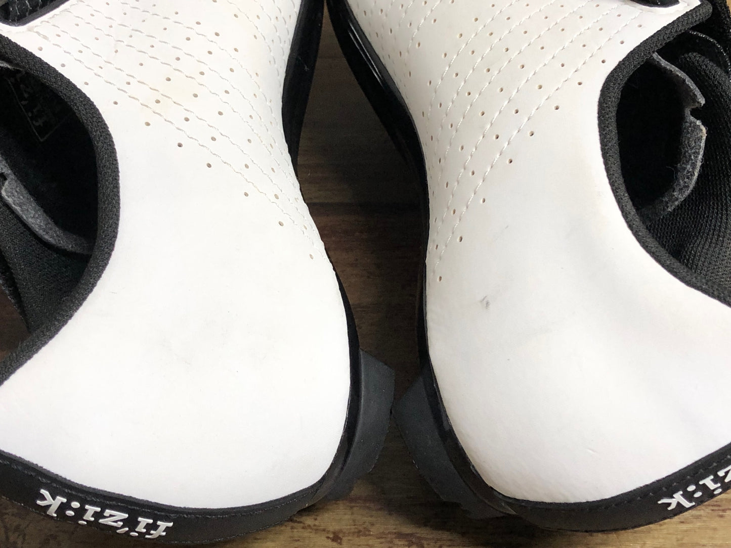 IY386 フィジーク fizik テンポ TEMPO R5 POWERSTRAP shoes ビンディングシューズ 白 黒 EU41