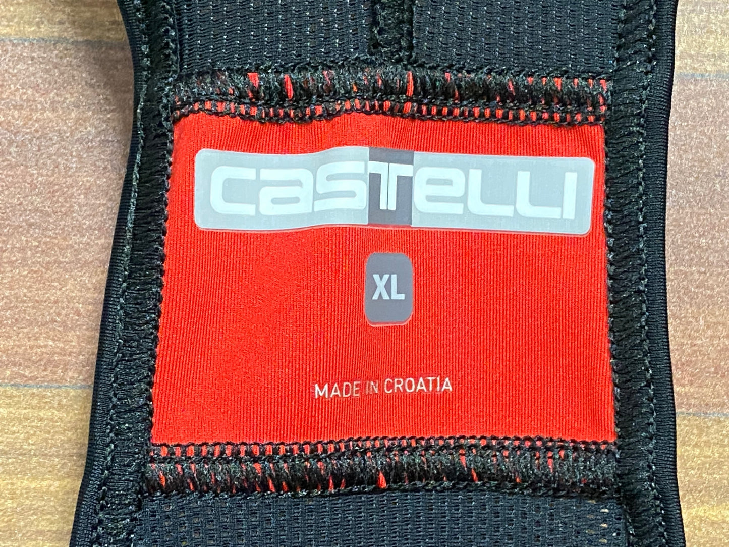 HU937 カステリ CASTELLI ビブショーツ 黒 XL