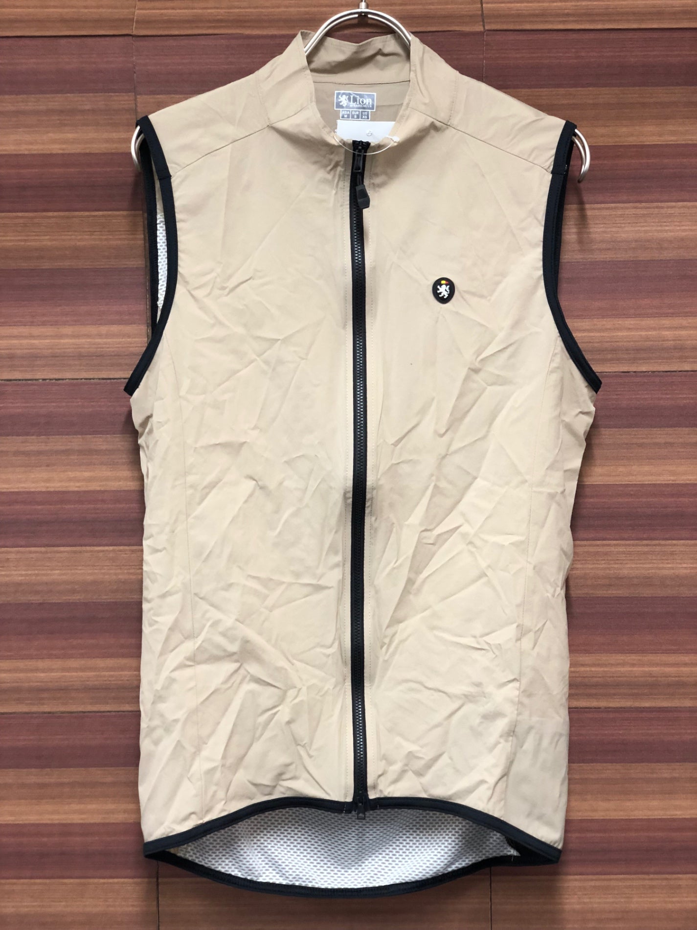 IR045 リオンドカペルミュール Lion de KAPELMUUR ジレ サイクルベスト ベージュ M