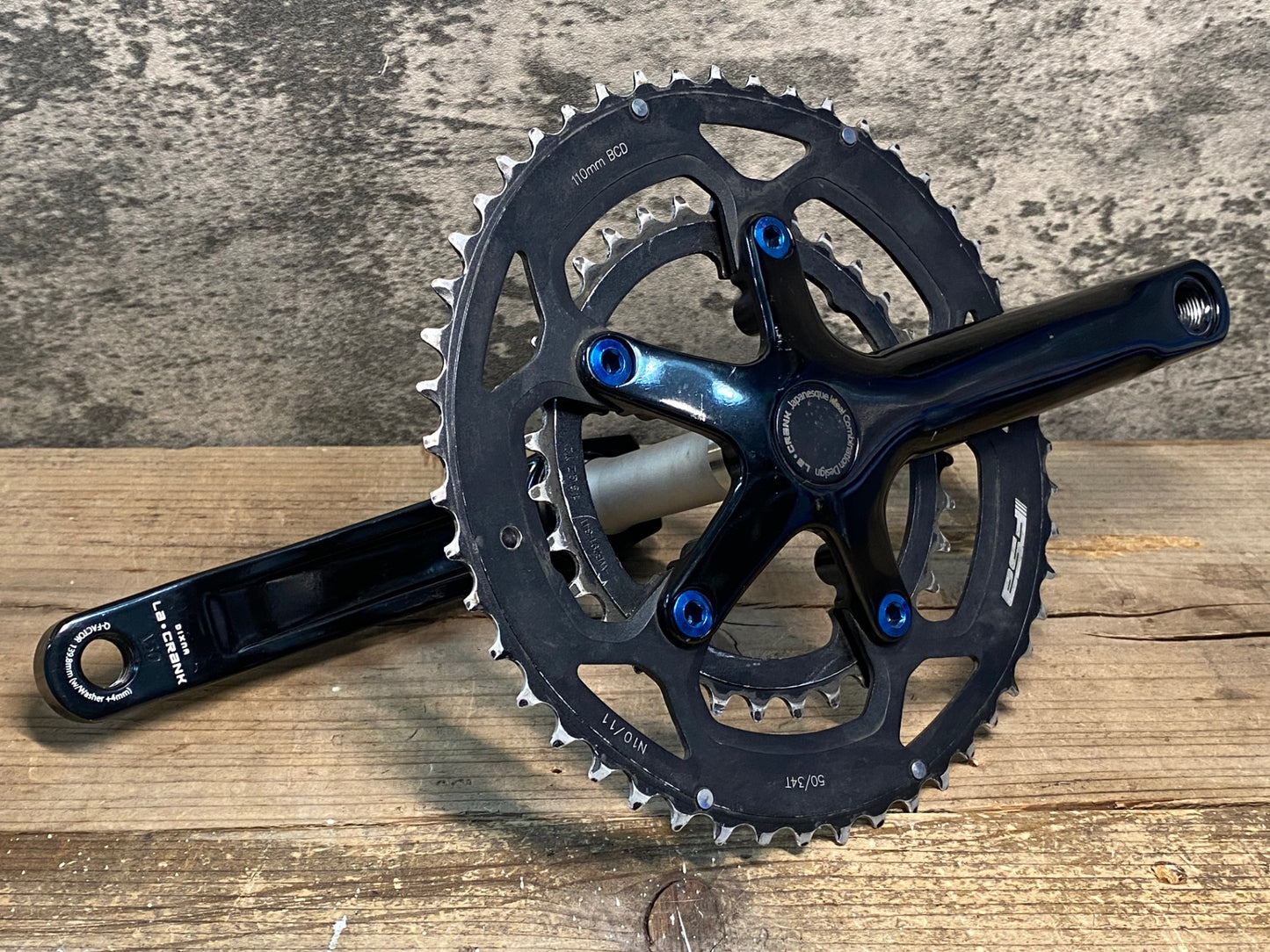 IR976 ディズナ DIXNA ラ・クランク LA・CRANK クランクセット 50/34T 150mm