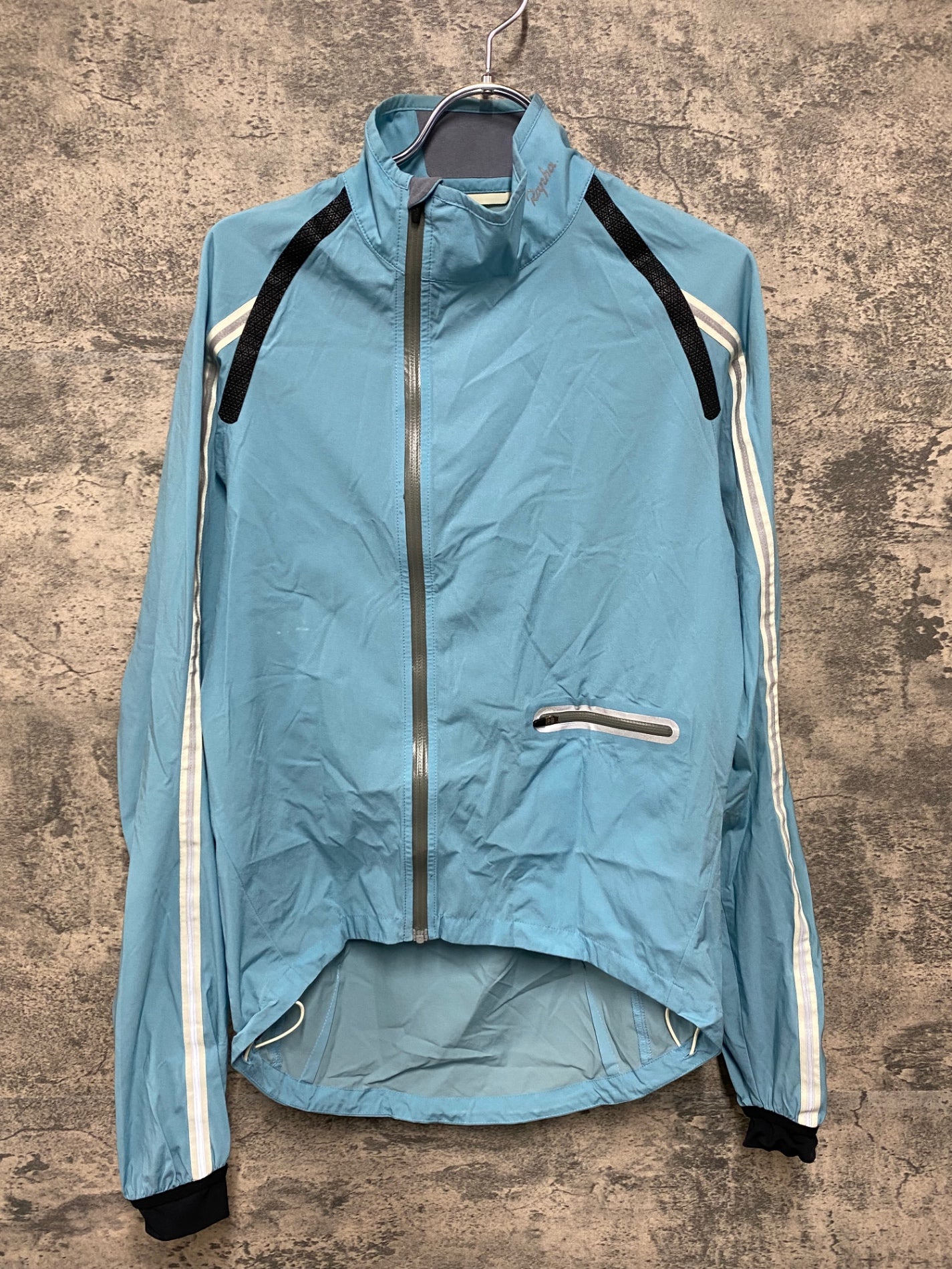 IY130 ラファ Rapha Wind Jacket 防風 サイクルジャケット S ブルー 汚れ