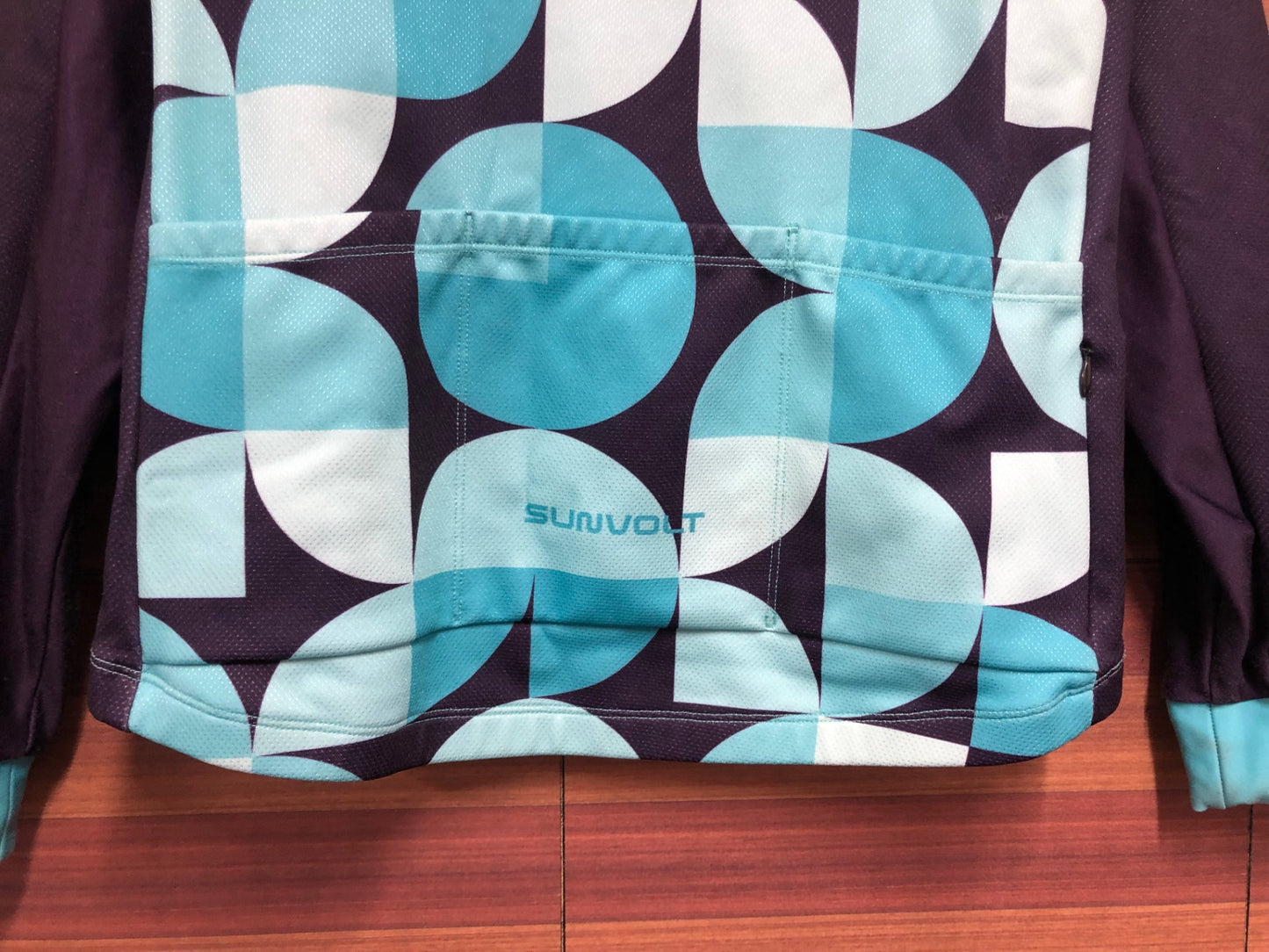 IO867 サンボルト SUNVOLT 長袖 サイクルジャケット 水 黒 レディース S 裏起毛