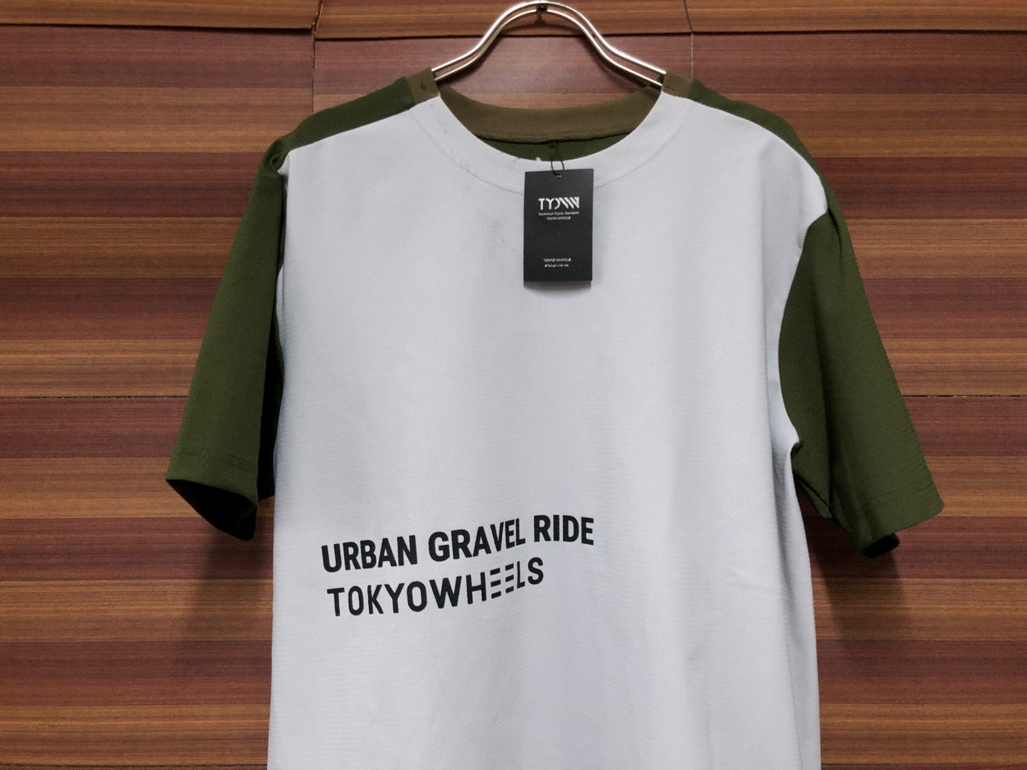 IU747 トウキョウウィールズ TOKYO WHEELS 半袖 Tシャツ グレー オリーブ XL