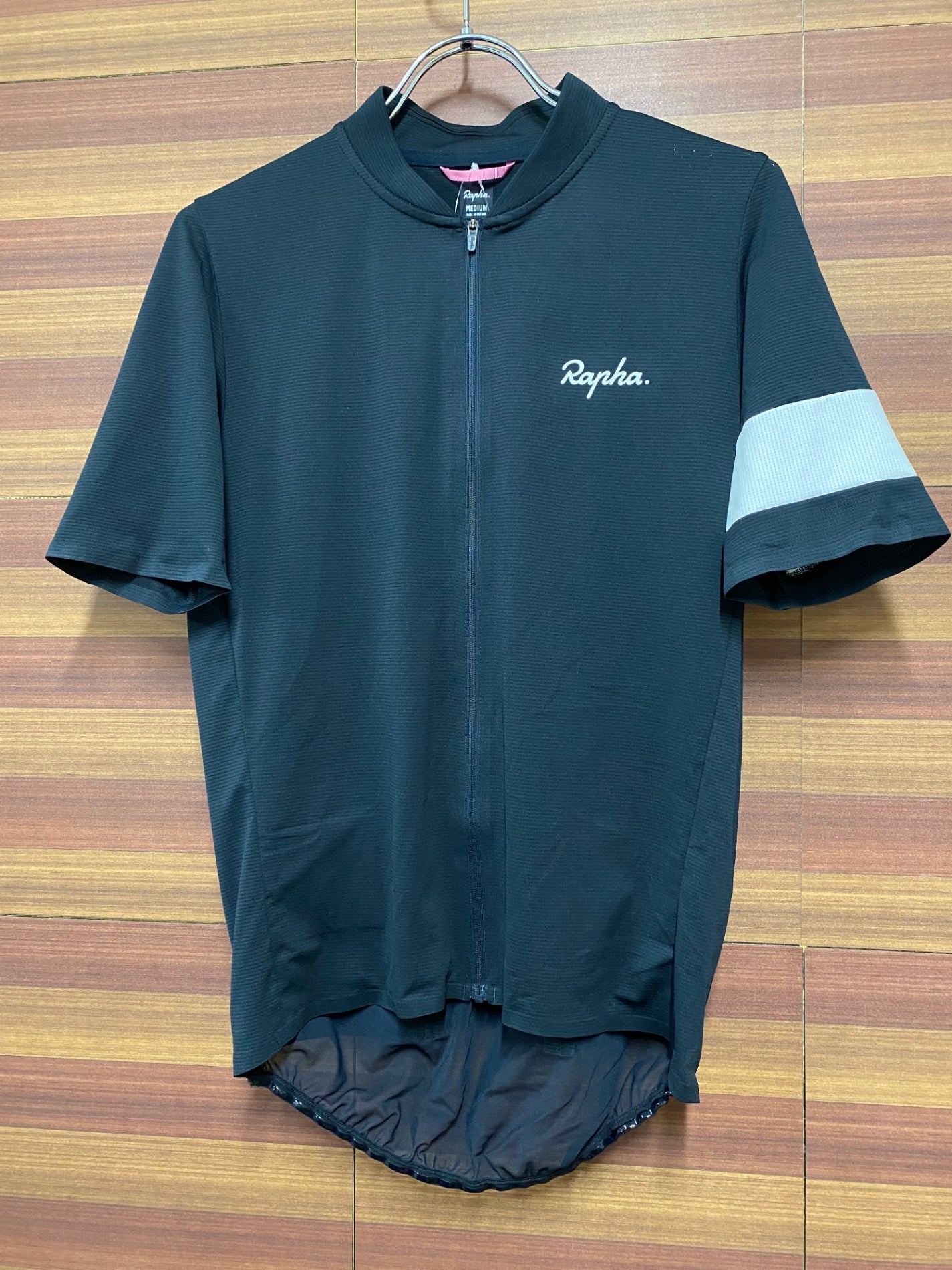 II482 ラファ Rapha CLASSIC FLYWEIGHT JERSEY 半袖 サイクルジャージ 黒 M