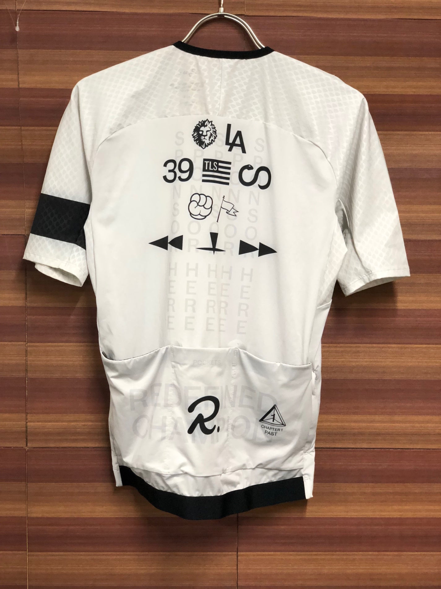 IQ375 ラファ Rapha LEGION PRO TEAM AERP JERSEY 半袖 サイクルジャージ 白 L