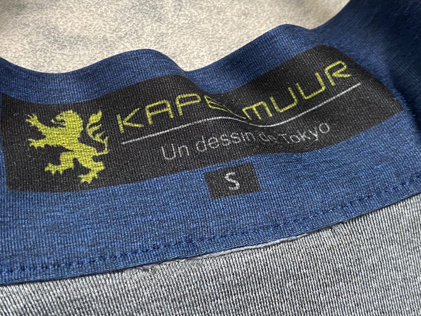 IZ410 カペルミュール KAPELMUUR 半袖 サイクルジャージ 紺 グレー S RIDLEY