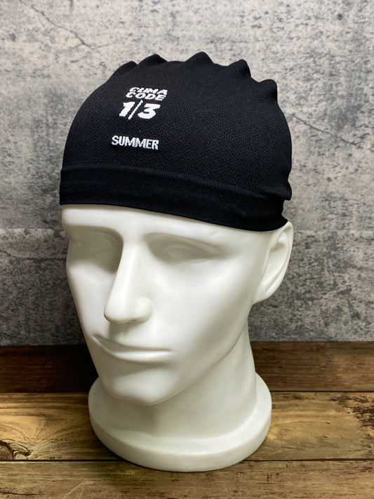 IY027 アソス Assos roboFoil ROBO CAP COLIMA CODE 1/3 SUMMER サイクルキャップ 黒 Ⅰ