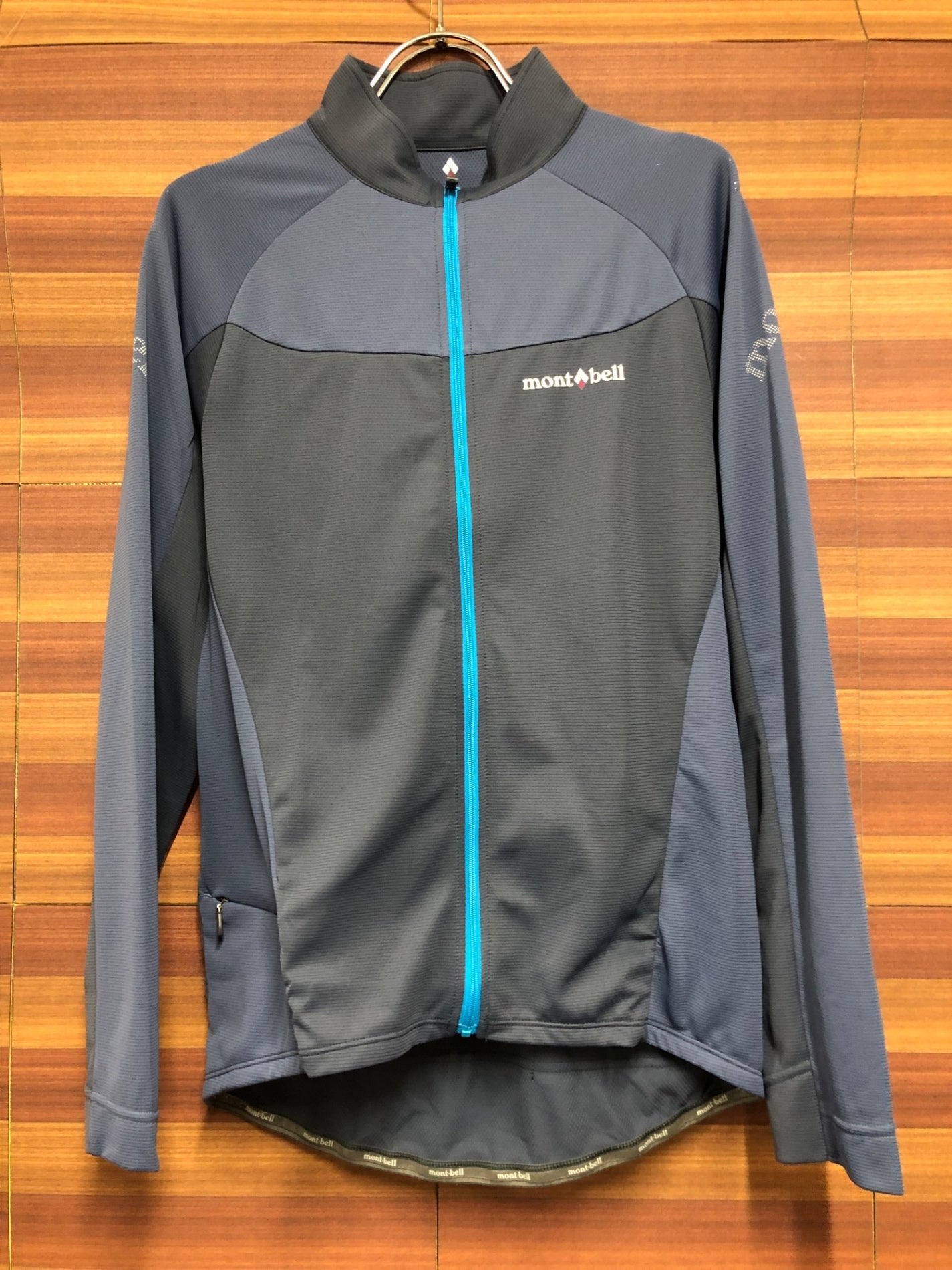 IQ439 モンベル mont-bell 長袖 サイクルジャージ ネイビー XL