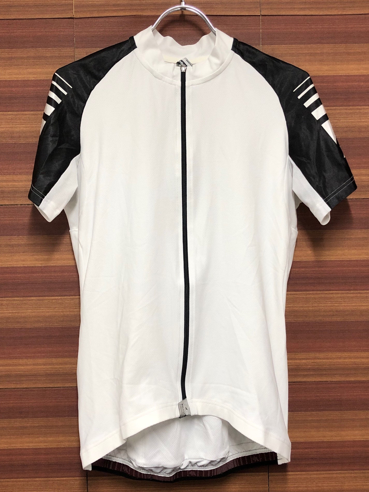 IO896 アソス ASSOS 半袖サイクルジャージ 白黒 Lサイズ