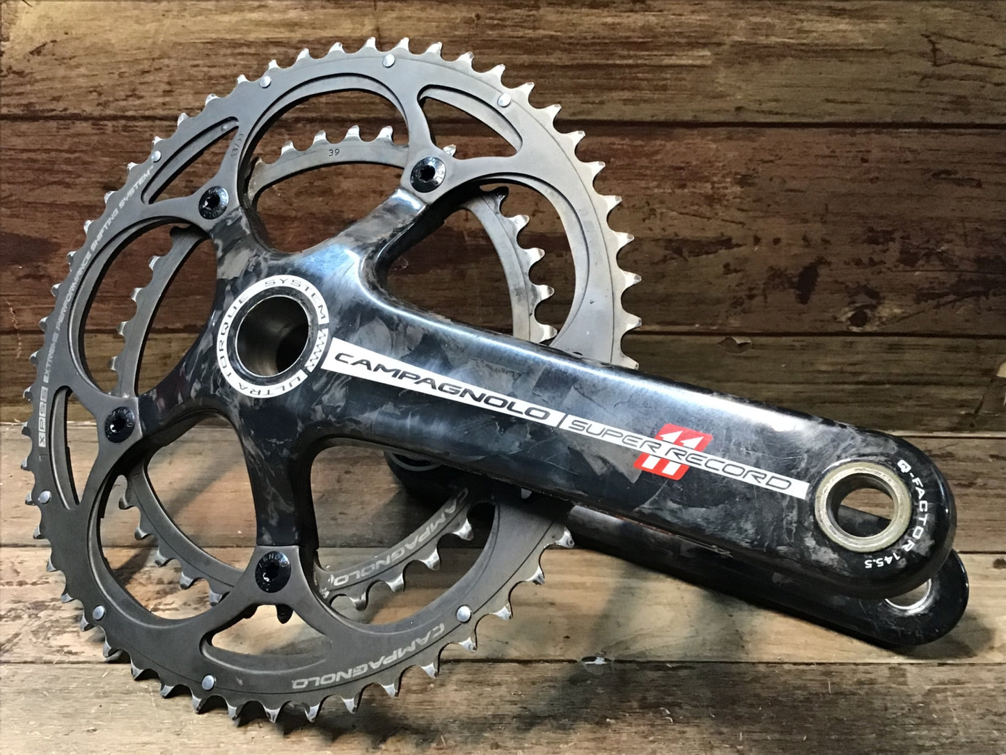 IK789 カンパニョーロ CAMPAGNOLO スーパーレコード SUPER RECORD クランクセット ULTRATORQUE 53/39T 175mm