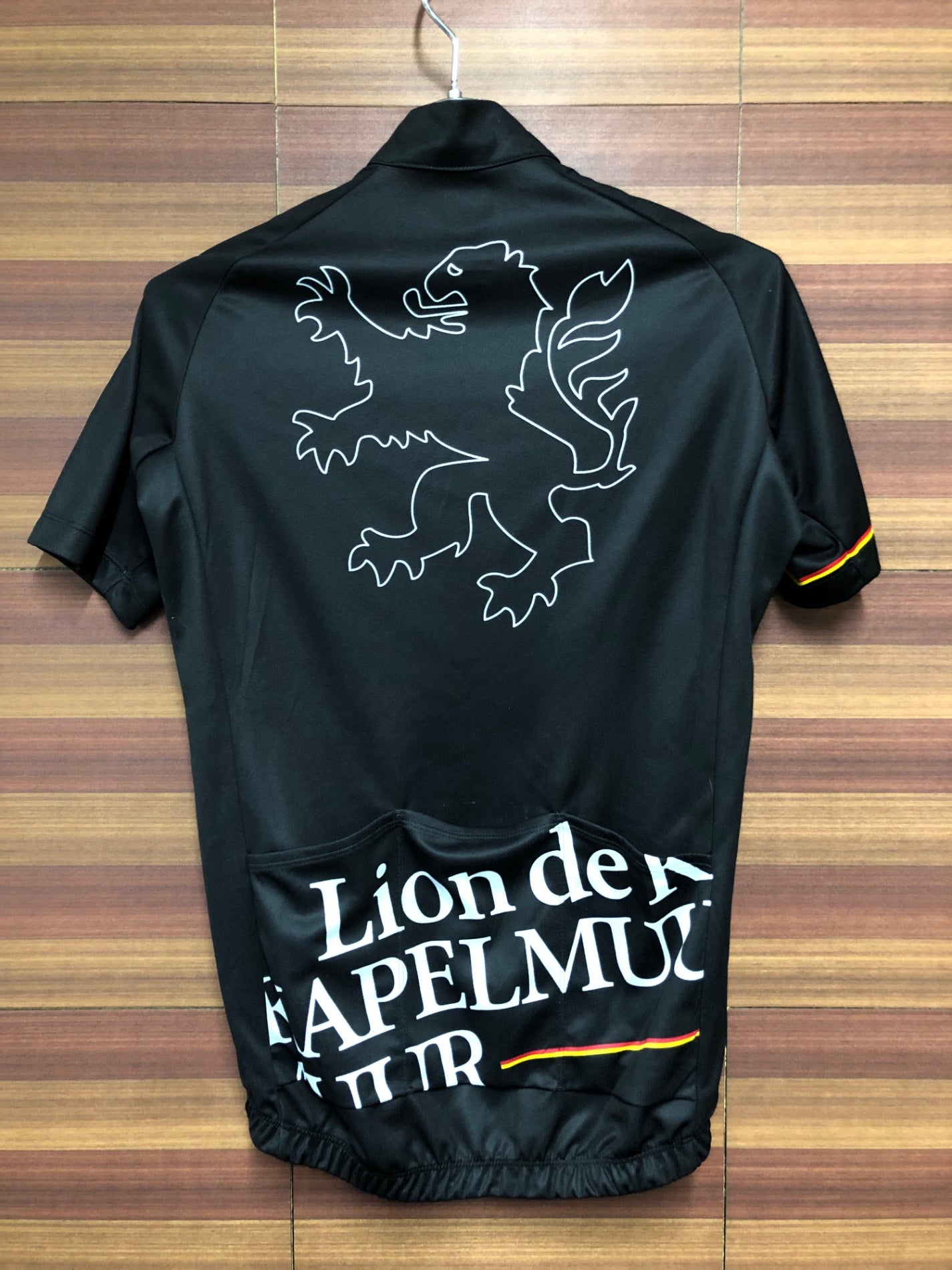 IM801 リオンドカペルミュール Lion de KAPELMUUR 半袖 サイクルジャージ S 黒