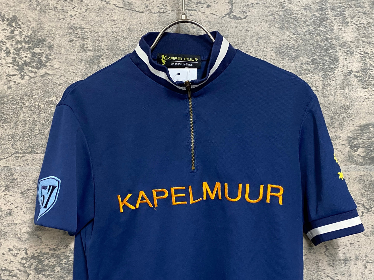 JC244 カペルミュール KAPELMUUR 半袖 サイクルジャージ 紺 ハーフジップ ※サイズ不明