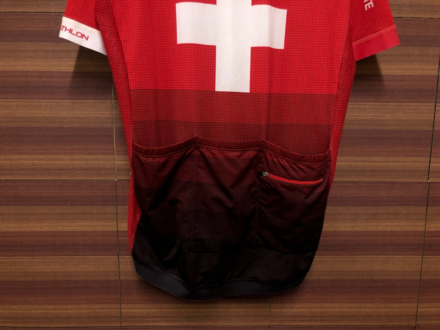 IU409 デサント DESCENTE 半袖 サイクルジャージ 赤 L