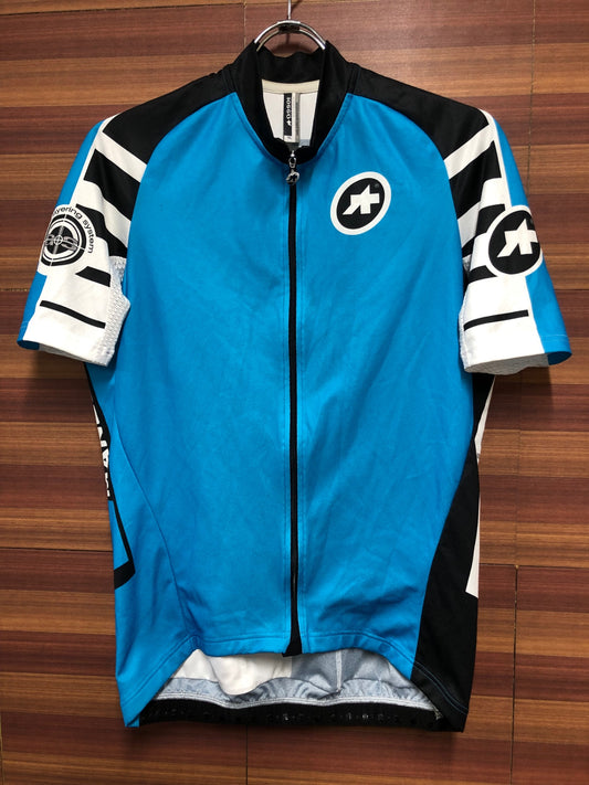 IF541 アソス assos R&D TEXTILE 半袖 サイクルジャージ XL 水色 わずかにシミ 毛玉