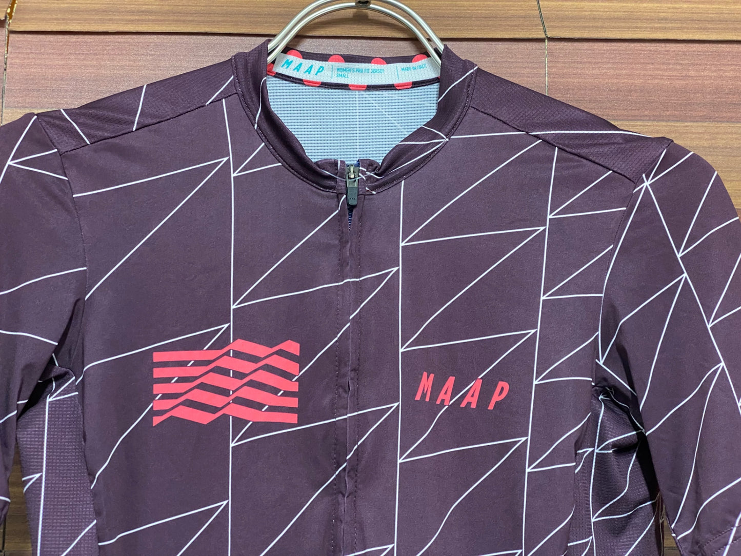 IV386 マープ MAAP WOMEN'S PRO FIT JERSEY 半袖 サイクルジャージ 茶 S レディース